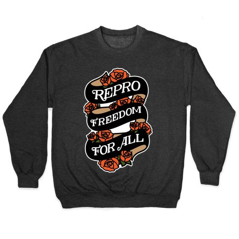 Repro Freedom For All Roses and Ribbon Crewneck Sweatshirt