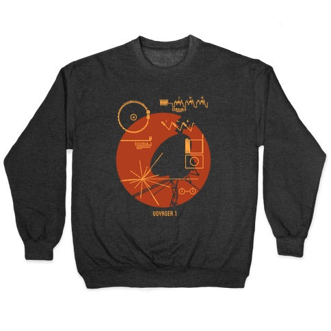 Retro Voyager 1 Golden Record Crewneck Sweatshirt