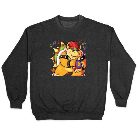 Sax-a-boom bowser Crewneck Sweatshirt