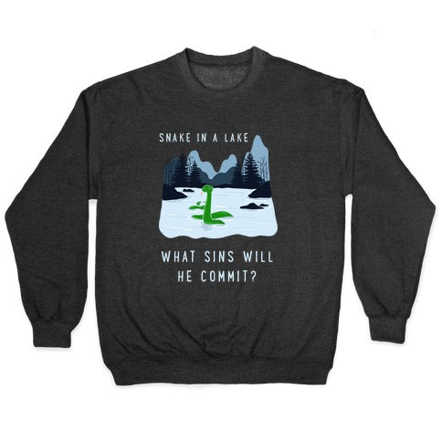 Snake In a Lake Crewneck Sweatshirt