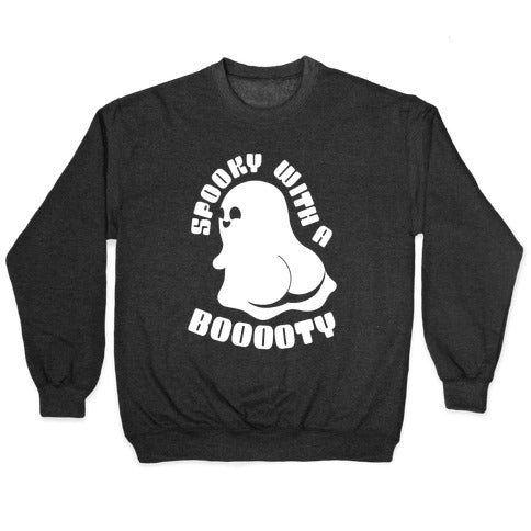 Spooky With A Booooty Ghost Crewneck Sweatshirt
