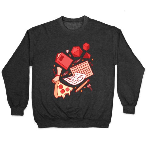 Tabletop RPG pattern Crewneck Sweatshirt