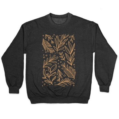 Tan Botanicals Crewneck Sweatshirt