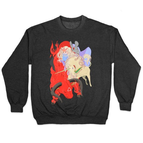 The Last Unicorn and the Red Bull Crewneck Sweatshirt