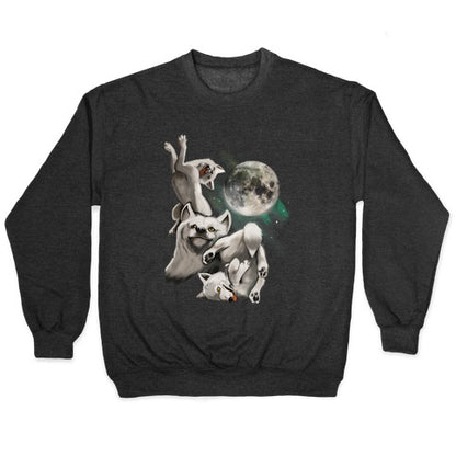 Three Wolf Moon Moon (Juniors) Crewneck Sweatshirt