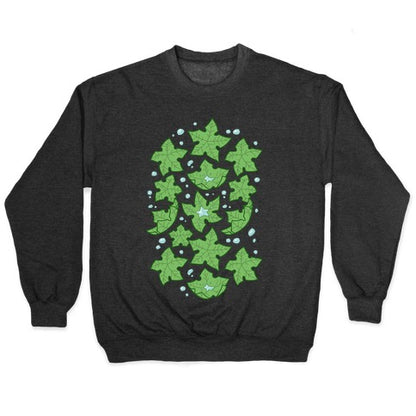 Tree Star Pattern Crewneck Sweatshirt