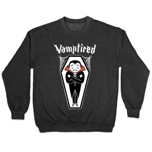 Vamptired Tired Vampire Crewneck Sweatshirt