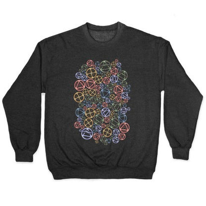 Witch's Elements Pattern Crewneck Sweatshirt
