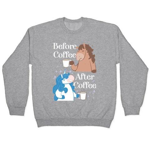 Before Coffee and After Coffee Crewneck Sweatshirt