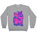 Bisexual Pride Cat Crewneck Sweatshirt
