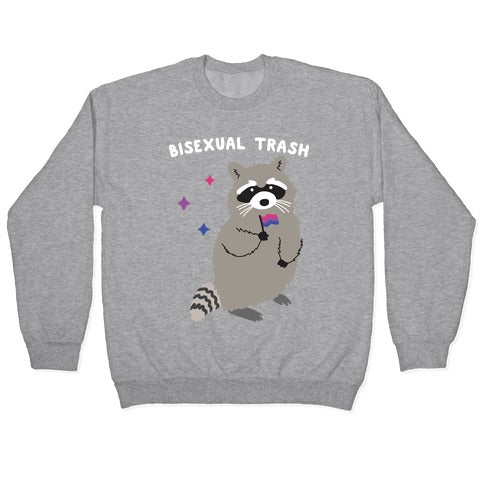 Bisexual Trash Raccoon Crewneck Sweatshirt