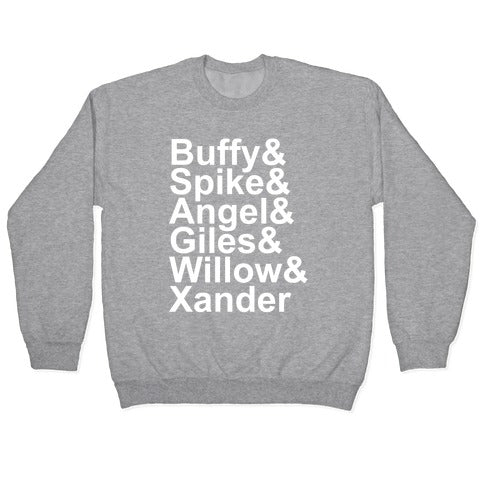 Buffy Names Crewneck Sweatshirt