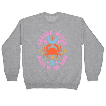 Cancer Witch Ruled By The Moon Crewneck Sweatshirt