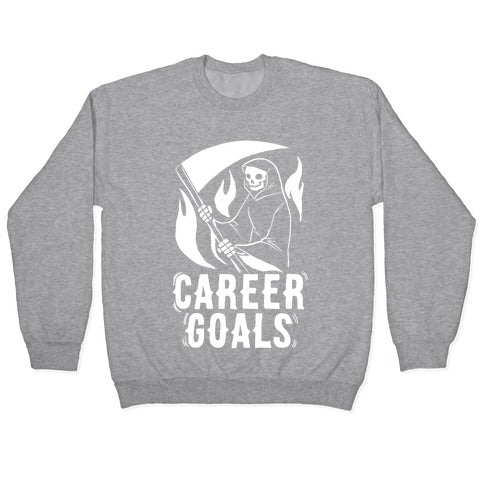 Career Goals - Grim Reaper Crewneck Sweatshirt