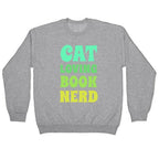 Cat-loving, Book-nerd Crewneck Sweatshirt