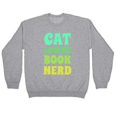 Cat-loving, Book-nerd Crewneck Sweatshirt
