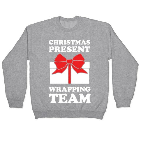 Christmas Present Wrapping Team Crewneck Sweatshirt