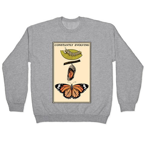 Constantly Evolving Monarch Butterfly Crewneck Sweatshirt