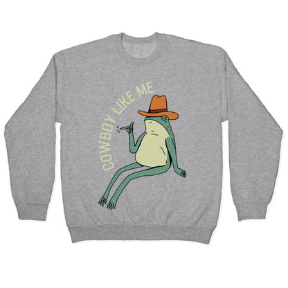 Cowboy Like Me Frog Crewneck Sweatshirt
