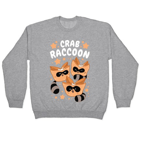 Crab Raccoon Crewneck Sweatshirt
