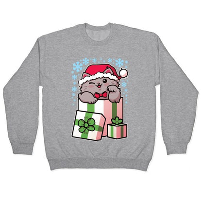 Cute Christmas Cat Crewneck Sweatshirt