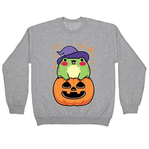 Cute Halloween Frog Crewneck Sweatshirt