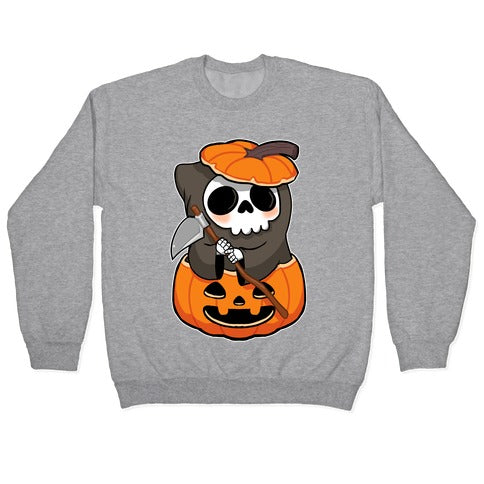 Cute Halloween Grim Reaper Crewneck Sweatshirt