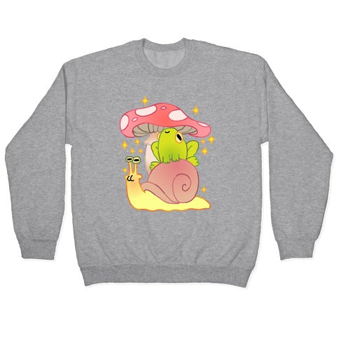 Cute Snail & Frog Crewneck Sweatshirt