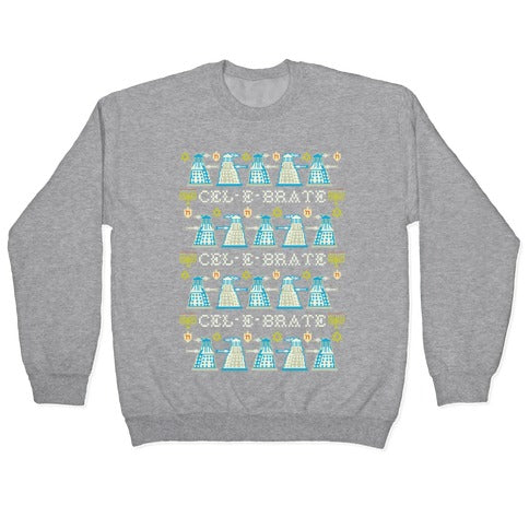 Dalek Hanukkah Sweater Crewneck Sweatshirt