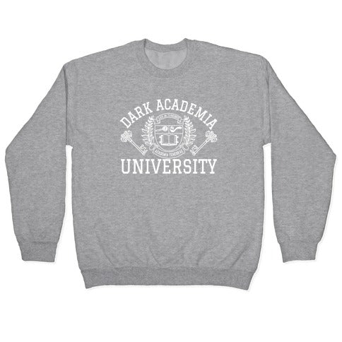 Dark Academia University Crewneck Sweatshirt