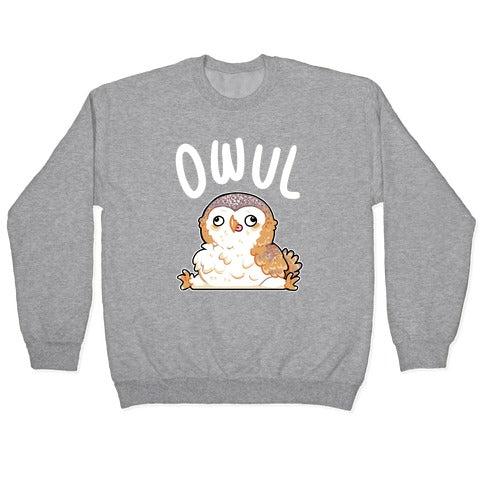 Derpy Owl Owul Crewneck Sweatshirt