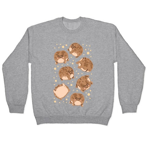 Desert Rain Frog Pattern Crewneck Sweatshirt