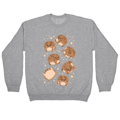 Desert Rain Frog Pattern Crewneck Sweatshirt