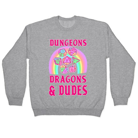 DnD & Dudes Dice Pastel Crewneck Sweatshirt