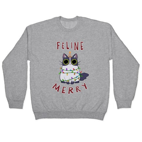 Feline Merry Crewneck Sweatshirt