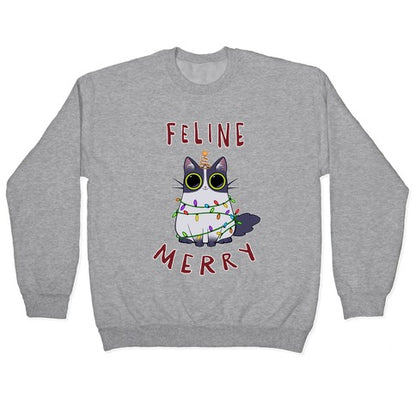 Feline Merry Crewneck Sweatshirt