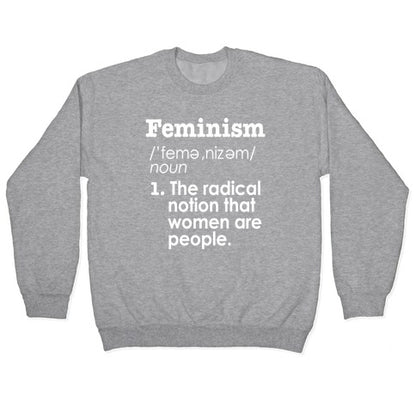 Feminism Definition Crewneck Sweatshirt