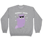 Feminist Trash Raccoon Crewneck Sweatshirt