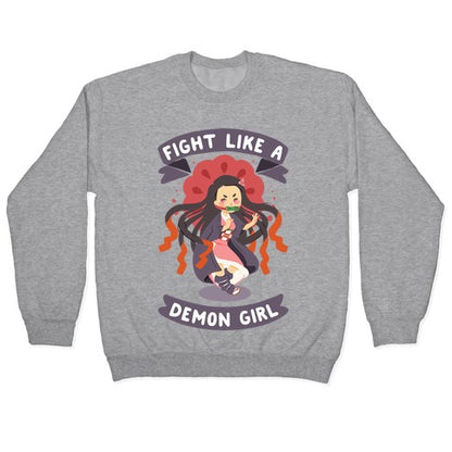 Fight Like a Demon Girl Nezuko Crewneck Sweatshirt