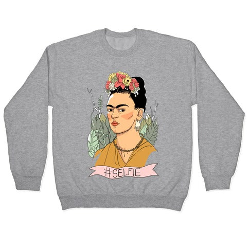 Frida #Selfie Crewneck Sweatshirt