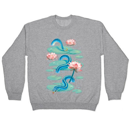 Garter Among Lily Pads Crewneck Sweatshirt