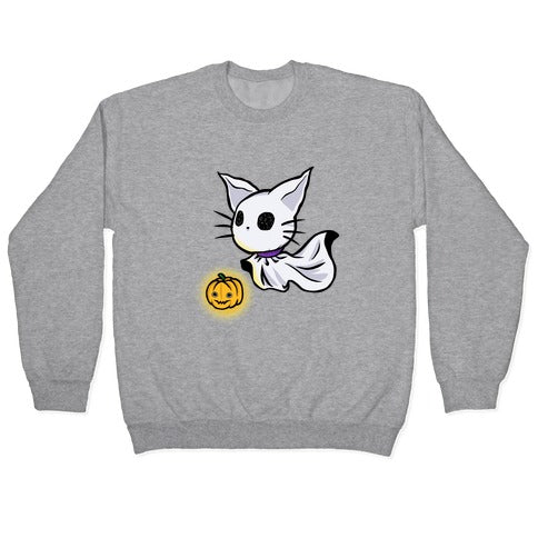 Ghost Cat Crewneck Sweatshirt