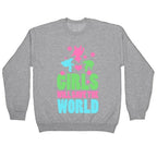 Girls Will Save the World Crewneck Sweatshirt