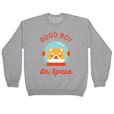 Good Boy In Space Crewneck Sweatshirt