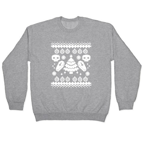 Goth Xmas Ugly Sweater Crewneck Sweatshirt