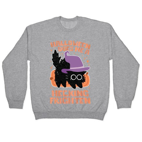 Halloween Does Me A Hecking Frighten Crewneck Sweatshirt