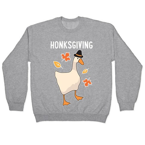 Happy Honksgiving Goose Crewneck Sweatshirt
