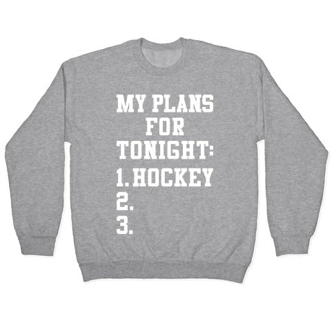 Hockey Plans Crewneck Sweatshirt