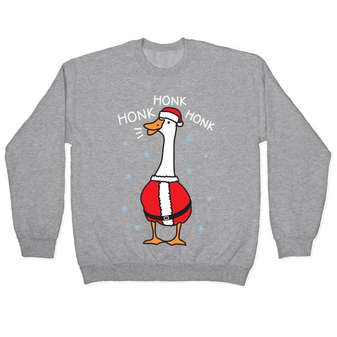 Honk Honk Honk Santa Goose Crewneck Sweatshirt