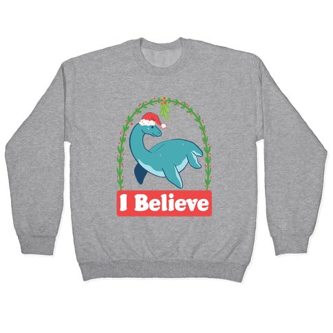 I Believe - Christmas Nessie Crewneck Sweatshirt
